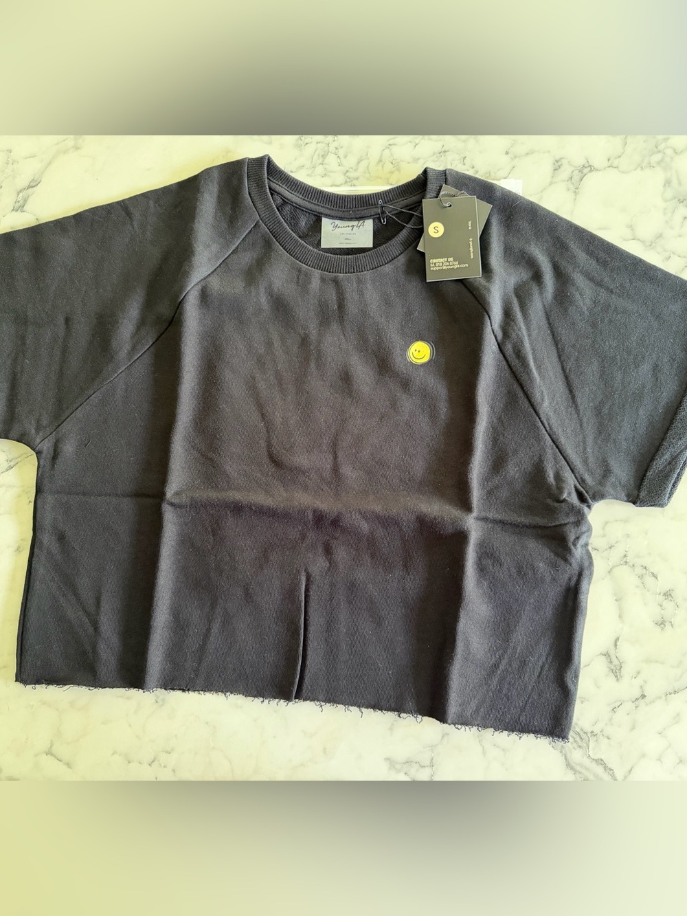 YoungLA Raglan Cropped Tee - Picture 2 of 5